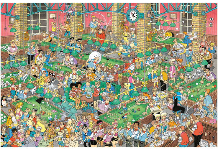 Krijt Op Tijd! / Chalk Up! - Jan Van Haasteren puzzle collectible [Barcode 8710126200261] - Main Image 2