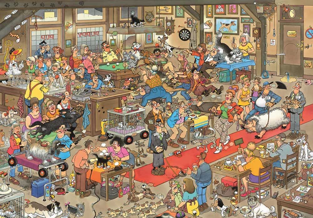 The Dogshow  - Jumbo puzzle collectible [Barcode 8710126130353] - Main Image 2