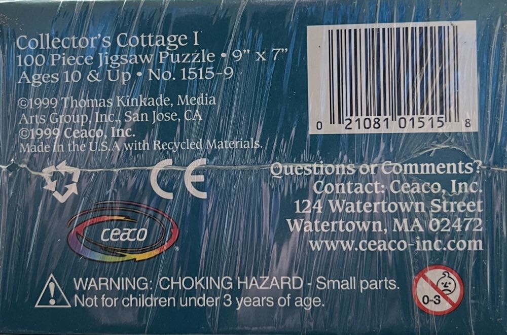 Collector’s Cottage I -  Ceaco puzzle collectible [Barcode 021081015158] - Main Image 4
