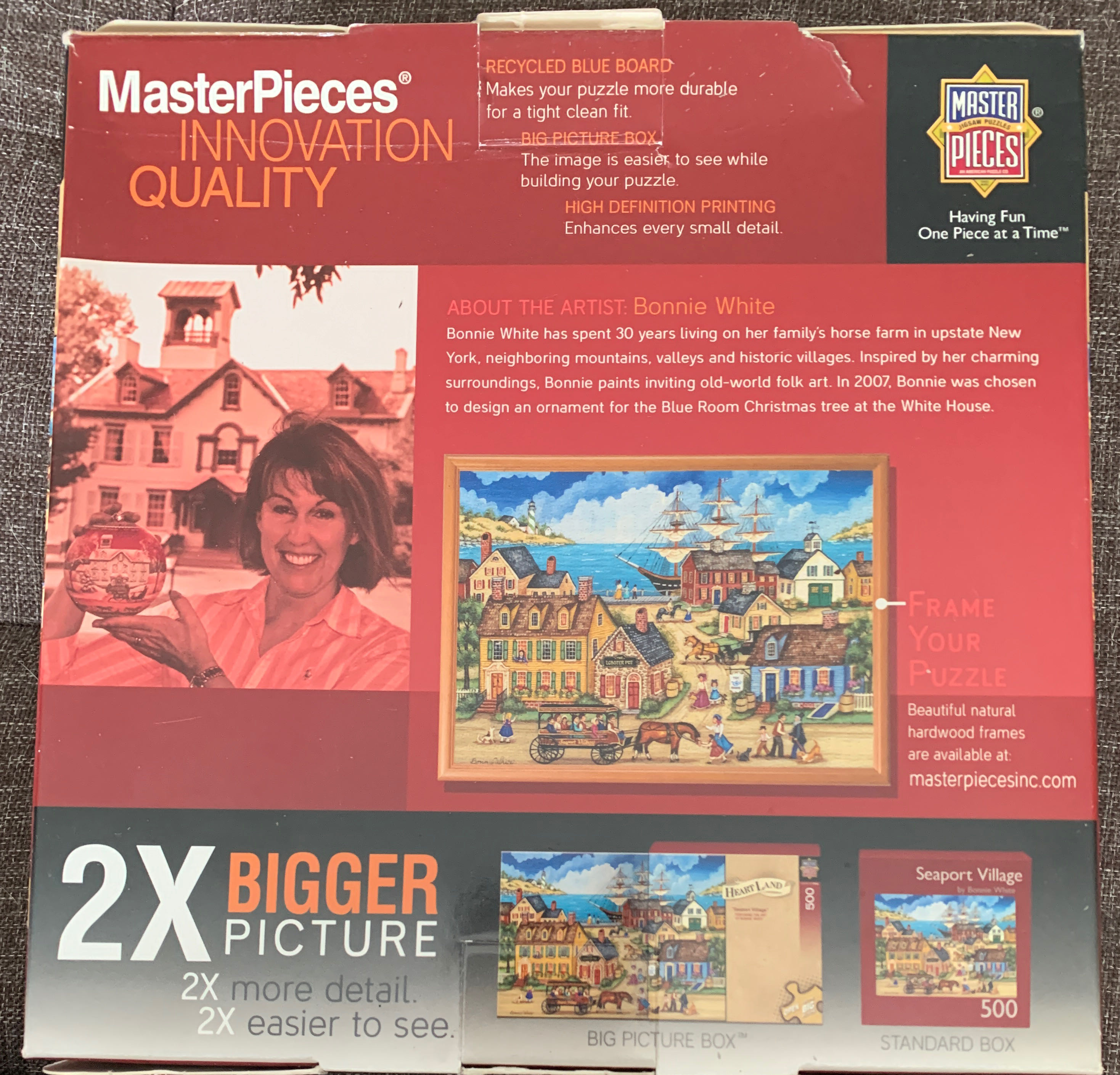 Seaport Village - Bonnie White - Masterpieces, Inc. puzzle collectible [Barcode 705988309755] - Main Image 2