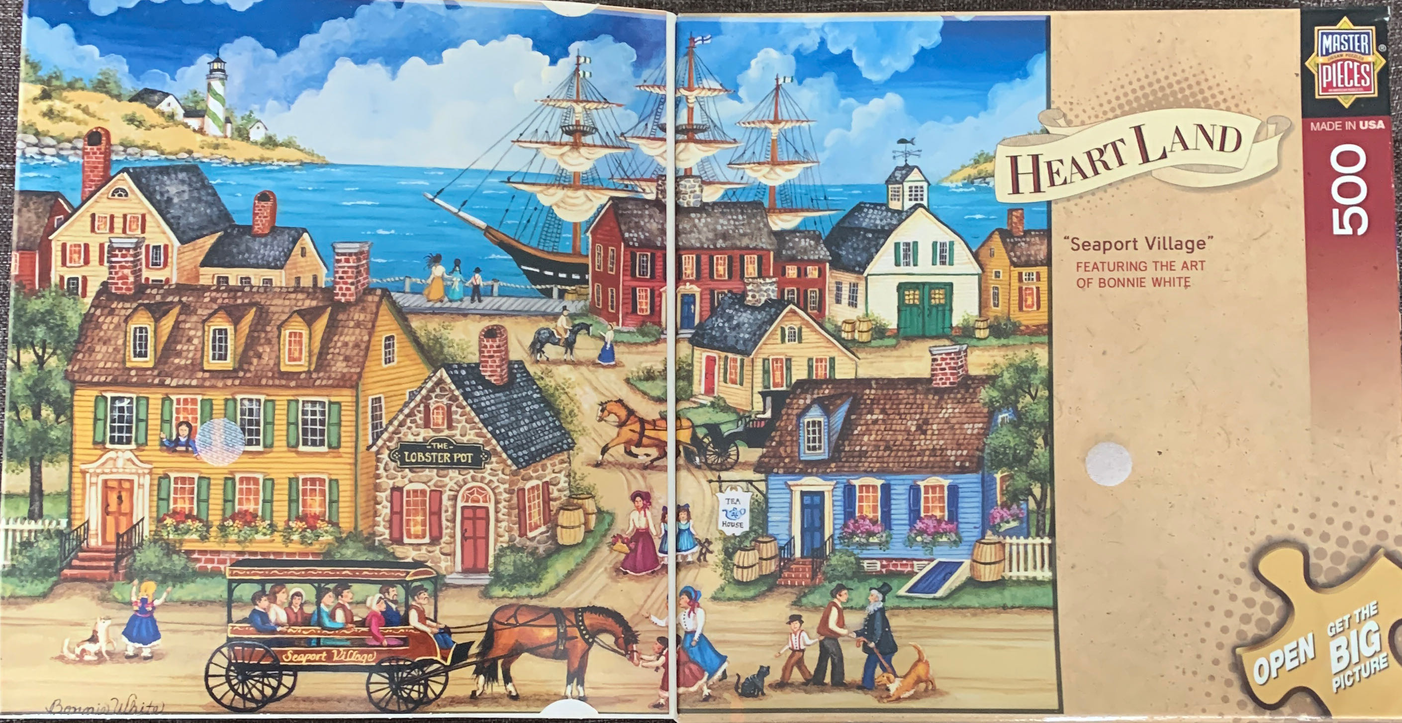 Seaport Village - Bonnie White - Masterpieces, Inc. puzzle collectible [Barcode 705988309755] - Main Image 3
