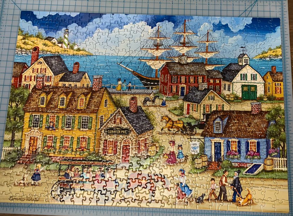 Seaport Village - Bonnie White - Masterpieces, Inc. puzzle collectible [Barcode 705988309755] - Main Image 4