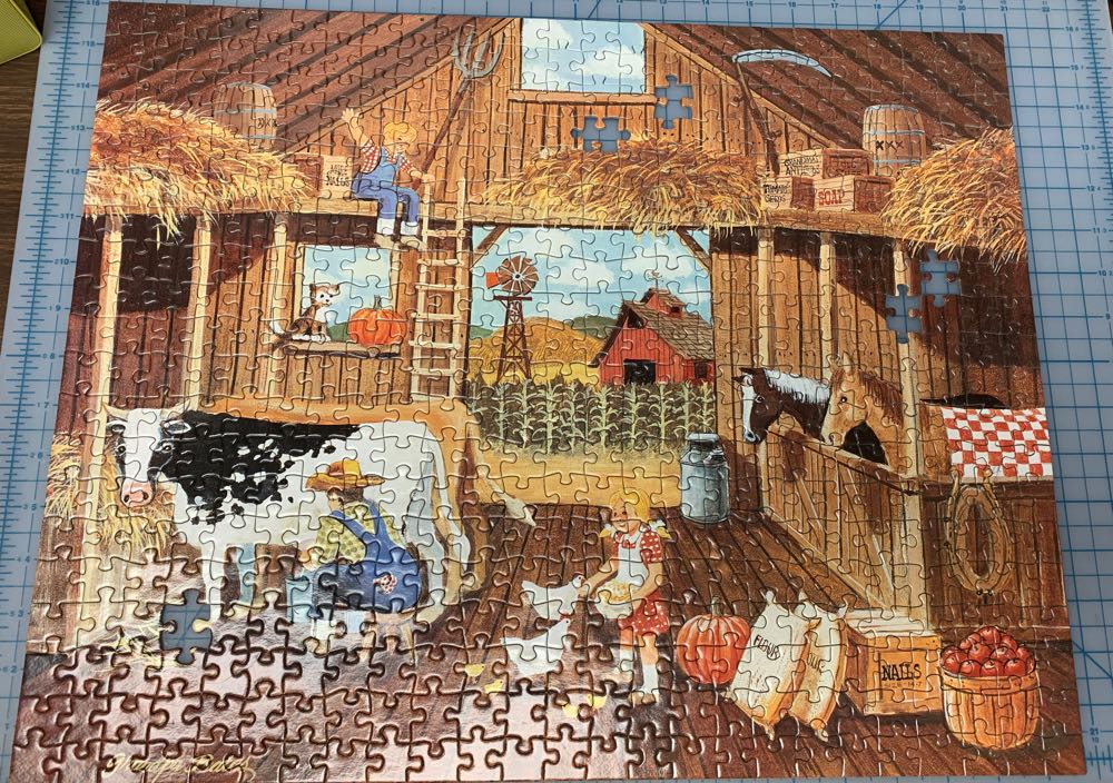 Grandpa On The Farm - Puzzle Makers puzzle collectible [Barcode 182506610102] - Main Image 2