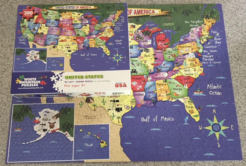 United States - White Mountain puzzle collectible [Barcode 724819256167] - Main Image 4