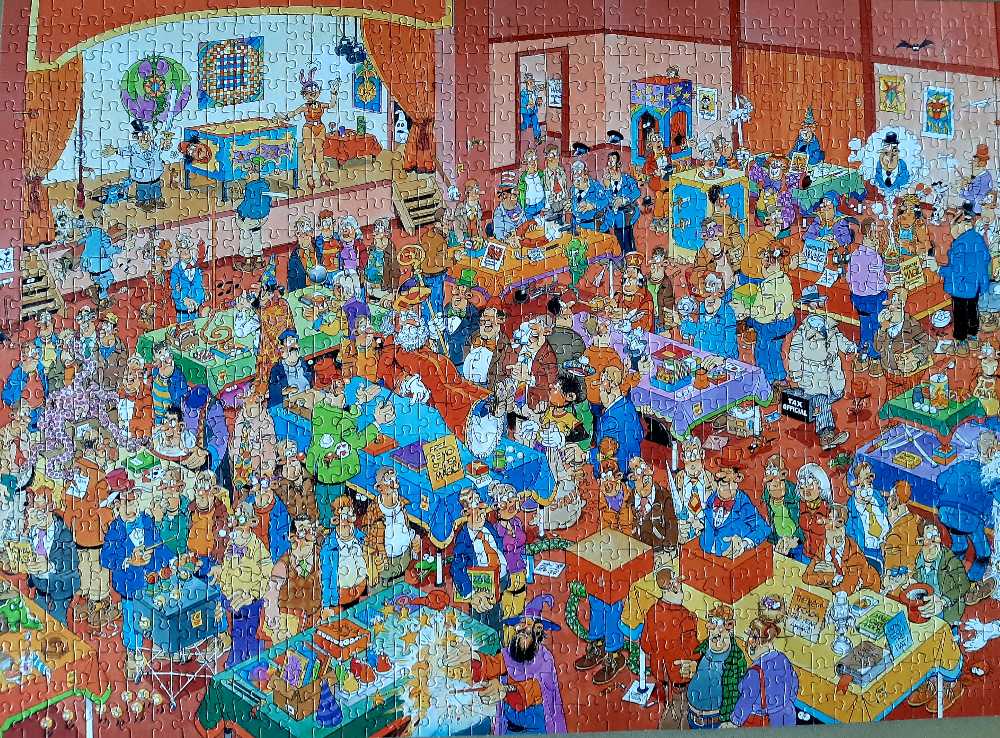 19072 De goochelbeurs - Jumbo 1000 puzzle collectible [Barcode 8710126190722] - Main Image 2