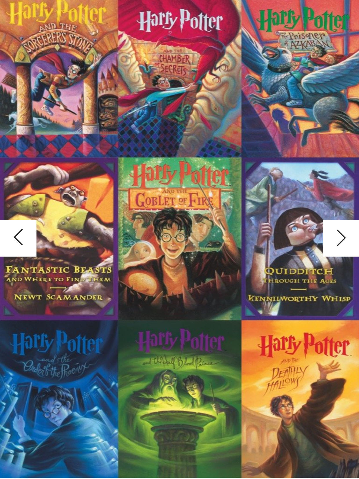 Harry Potter: Book Covers - New York Puzzle Company puzzle collectible [Barcode 819844015923] - Main Image 2
