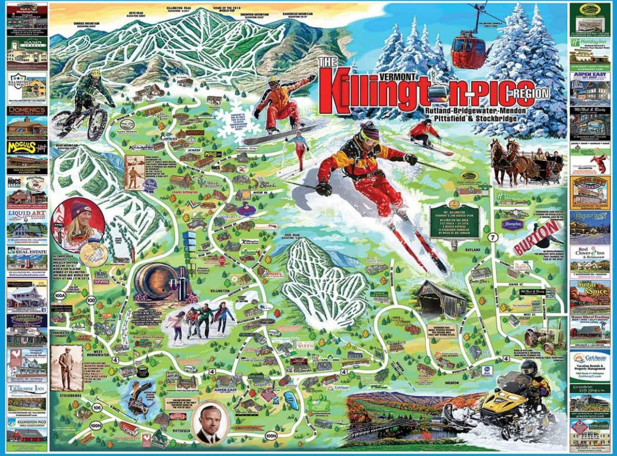 I Love Killington-Pico - White Mountain puzzle collectible [Barcode 724819260393] - Main Image 2