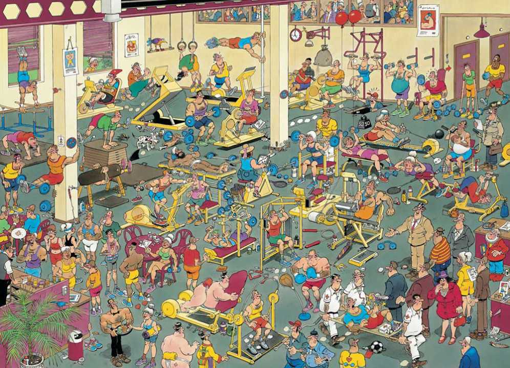 At The Gym - Jumbo puzzle collectible [Barcode 8710126009710] - Main Image 2