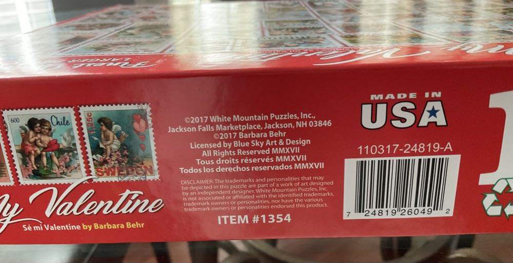 Be My Valentine - White Mountain puzzle collectible - Main Image 3