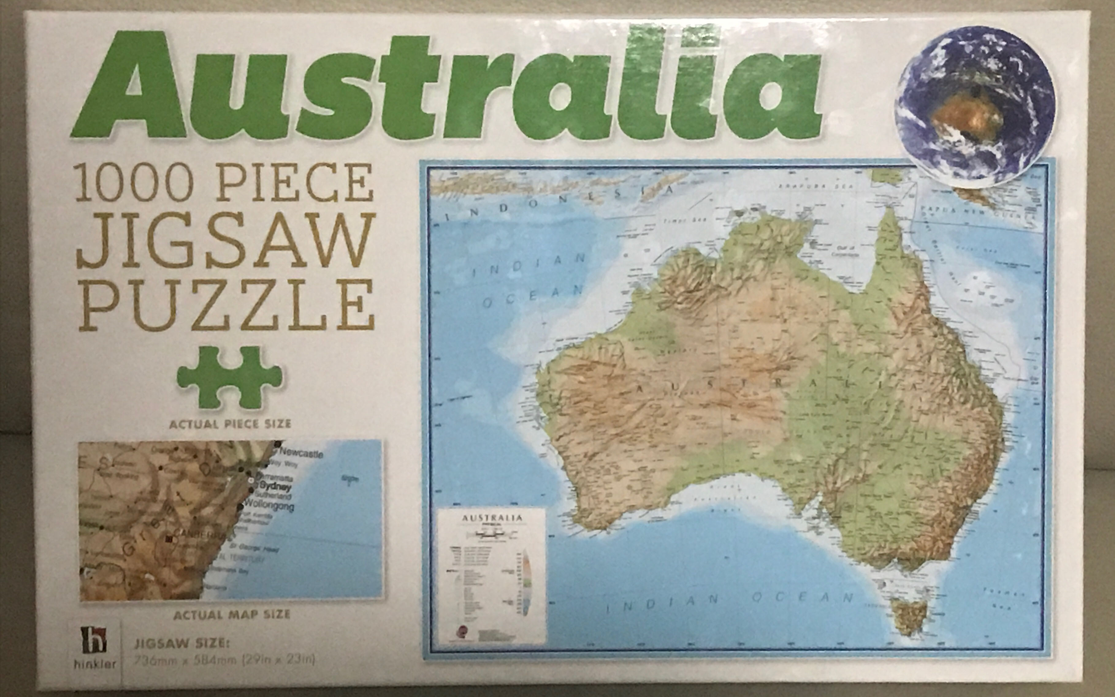 Map - Australia - Hinkler puzzle collectible [Barcode 9781743529805] - Main Image 2