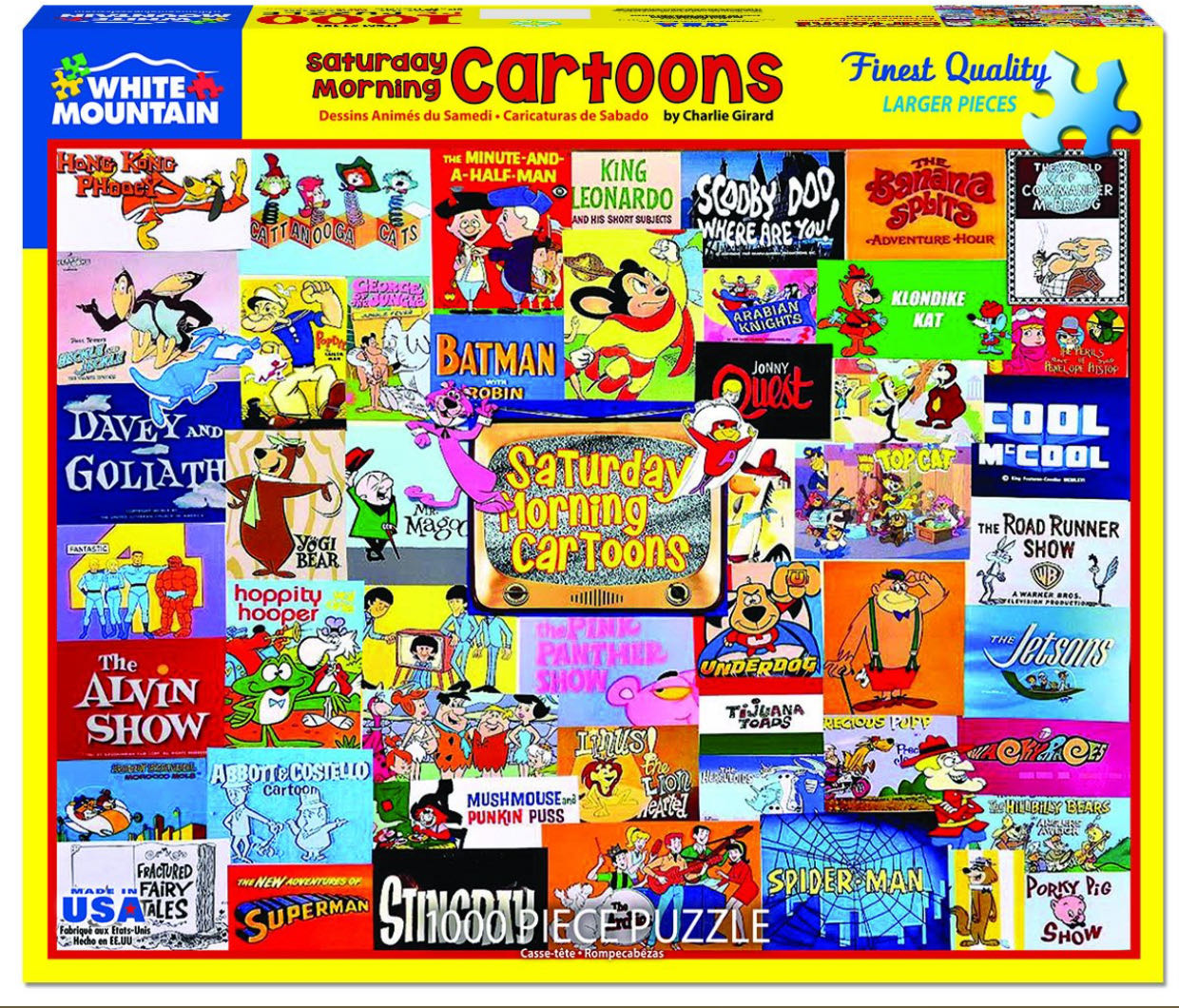 Saturday Morning Cartoons..1481 - White Mountain puzzle collectible [Barcode 724819262557] - Main Image 1