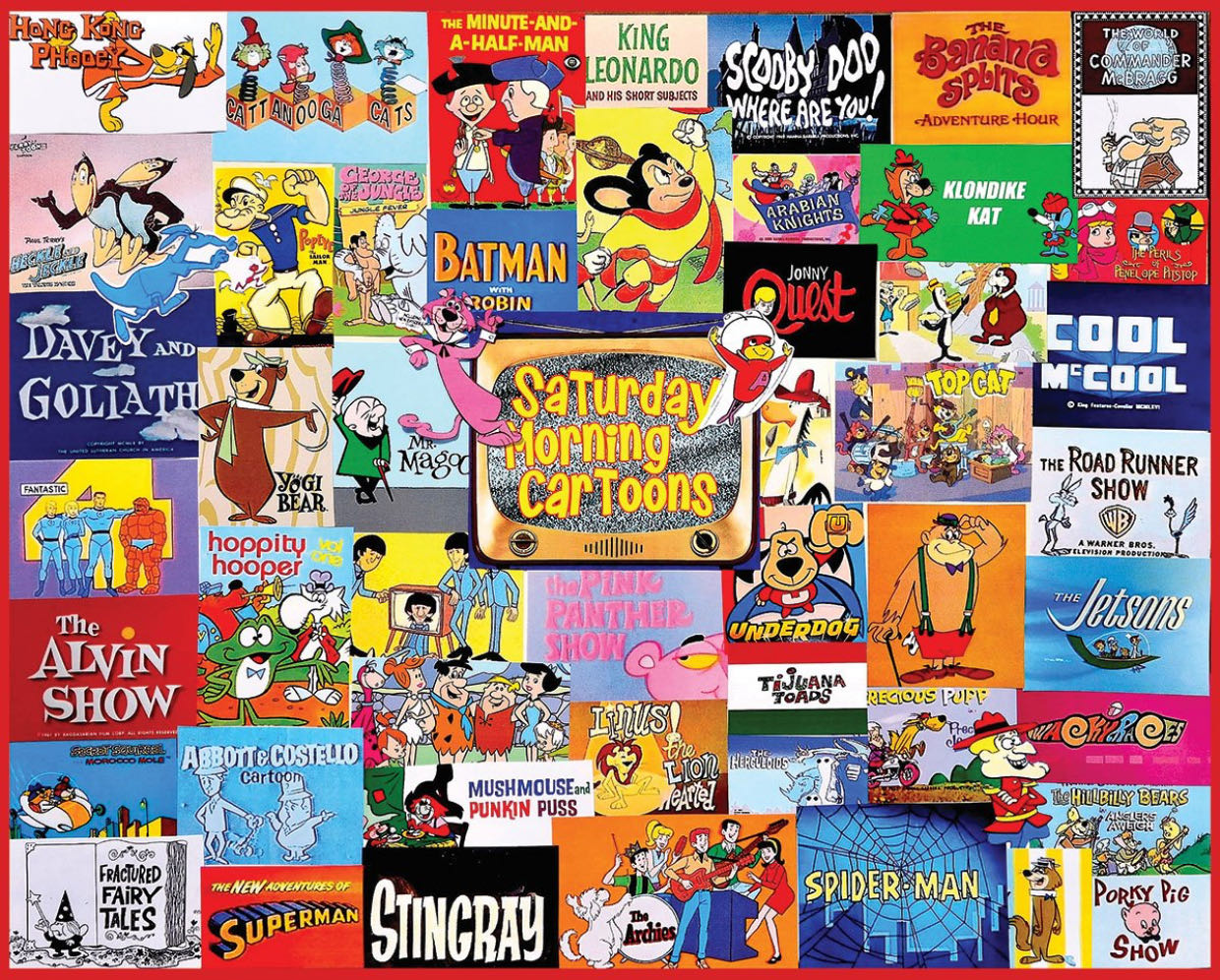 Saturday Morning Cartoons..1481 - White Mountain puzzle collectible [Barcode 724819262557] - Main Image 2