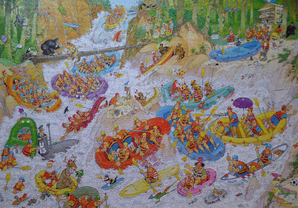 B19015 Wild Water Rafting - Jumbo 1500 puzzle collectible [Barcode 8710126190159] - Main Image 3