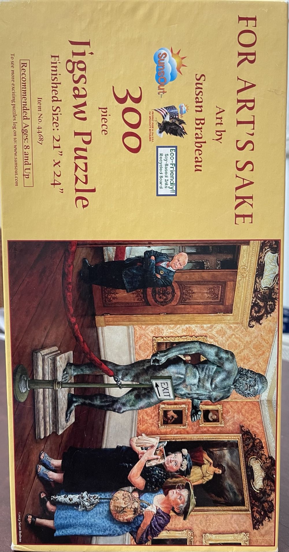 For Art’s Sake - SunsOut puzzle collectible [Barcode 796780446908] - Main Image 3