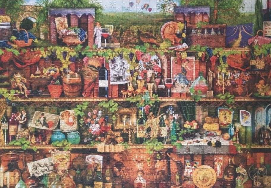 Wine Shelf - Bluebird Puzzle puzzle collectible [Barcode 3663384701429] - Main Image 3