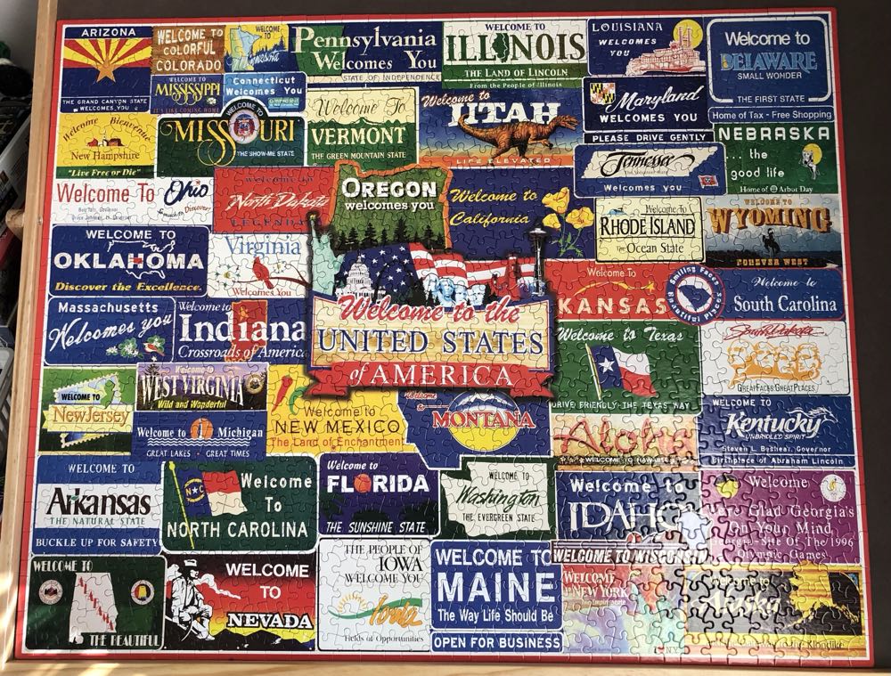 Welcome To America - White Mountain puzzle collectible - Main Image 2