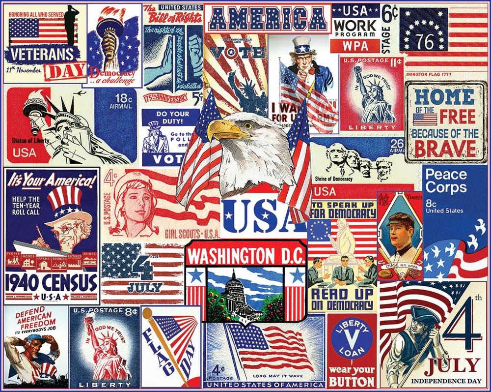 Red White & Blue- Lori Wants - White Mountain puzzle collectible - Main Image 2