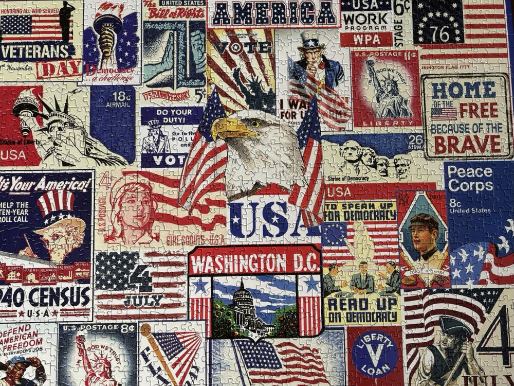 Red White & Blue- Lori Wants - White Mountain puzzle collectible - Main Image 3