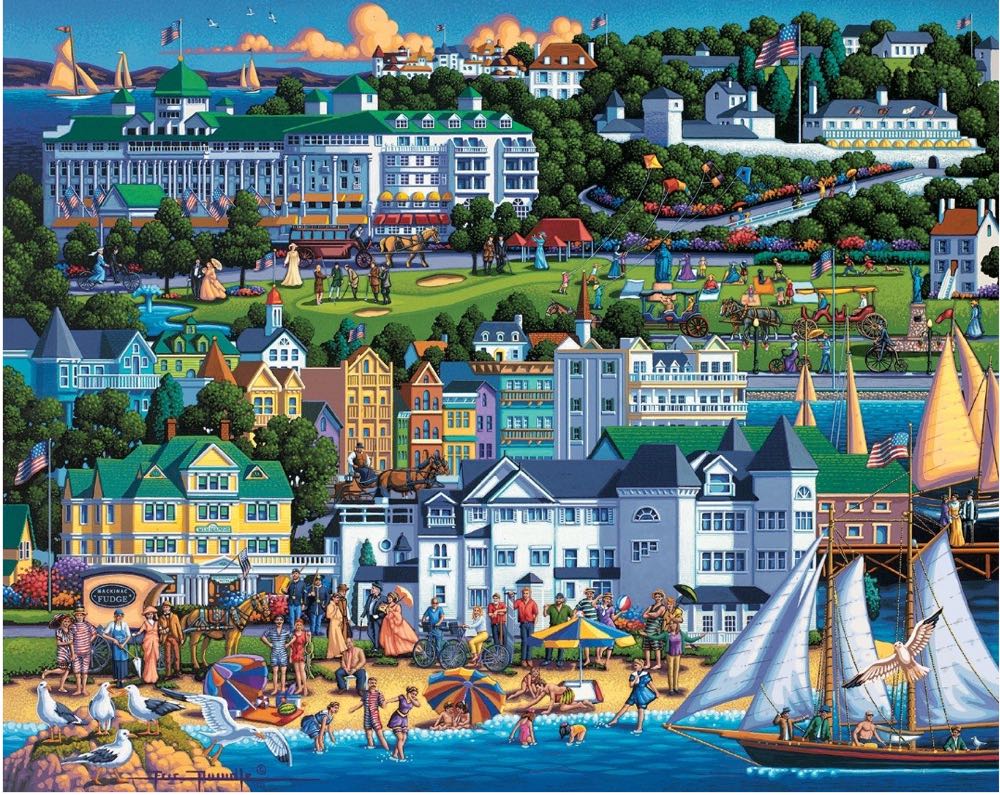 Mackinac Island (v) - Dowdle puzzle collectible [Barcode 671095203234] - Main Image 2