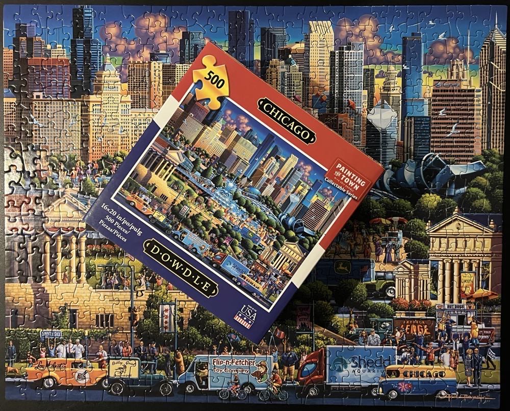 Chicago - 841, 5/16/25-SOLD - Dowdle Folk Art puzzle collectible [Barcode 671095202695] - Main Image 4