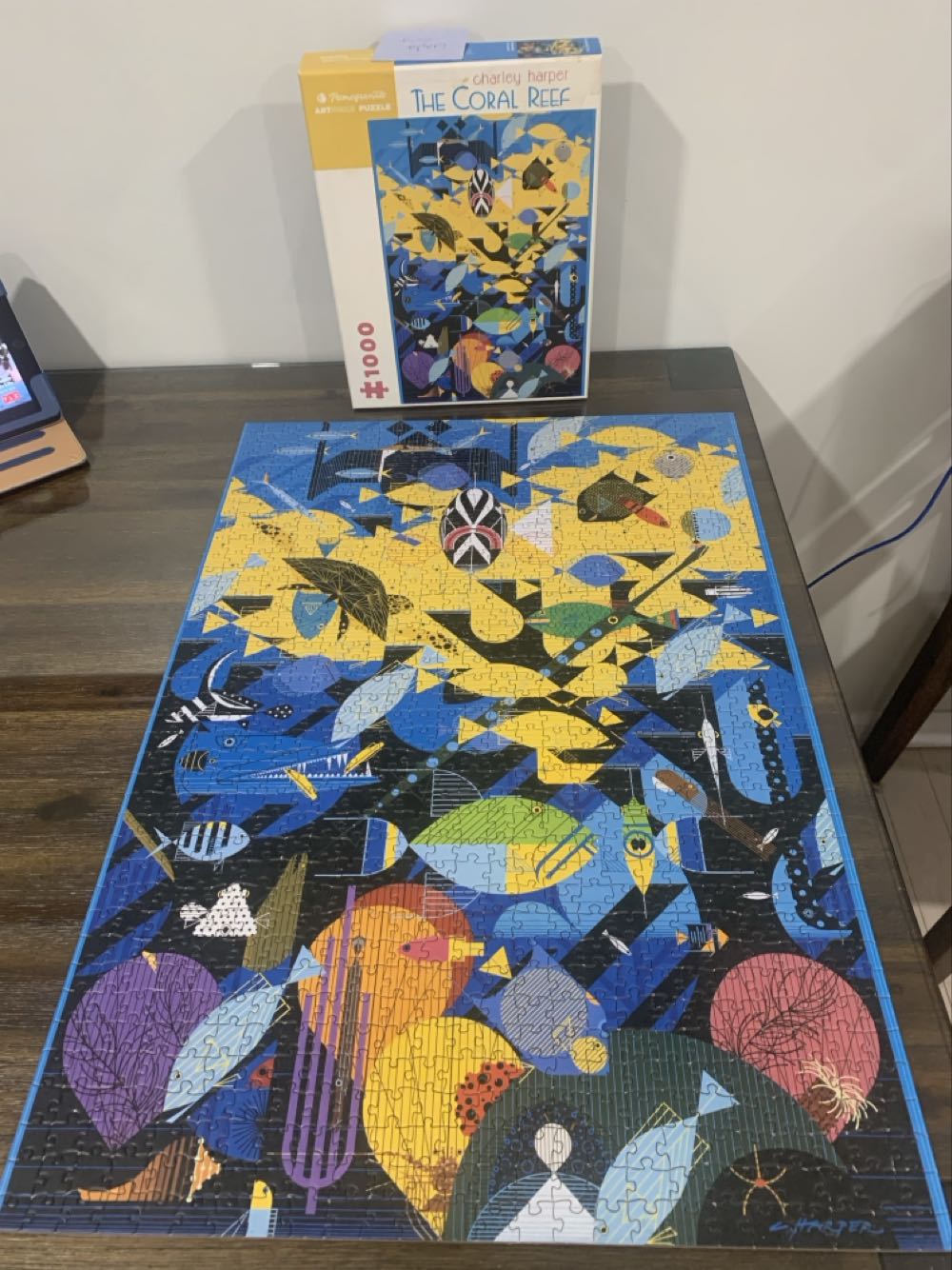 Charley Harper- The Coral Reef - Pomegranate puzzle collectible [Barcode 9780764959455] - Main Image 3