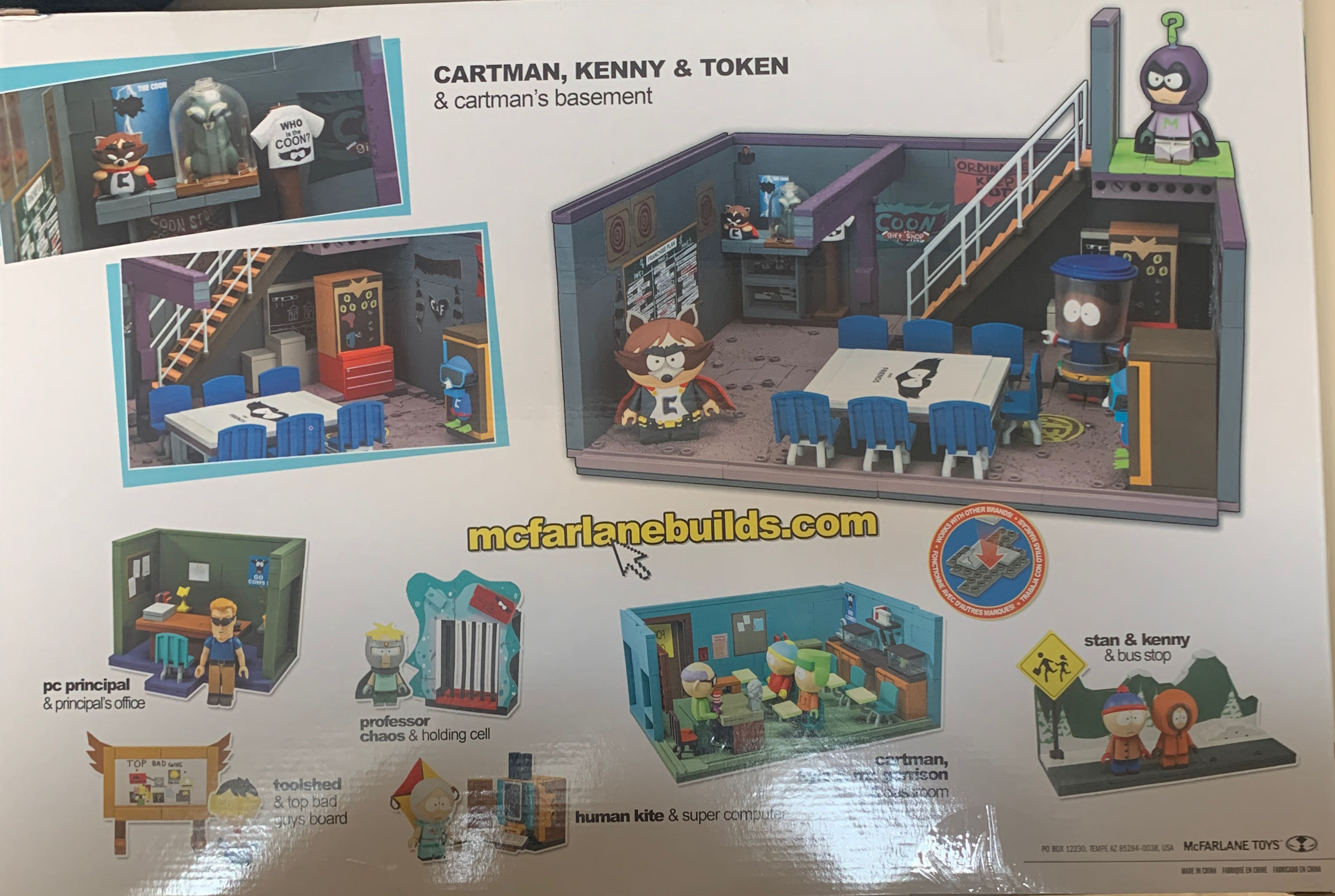 South Park:  Cartman, Kenny, & Token & Cartman’s Basement - Mcfarlane Toys puzzle collectible [Barcode 787926128697] - Main Image 2