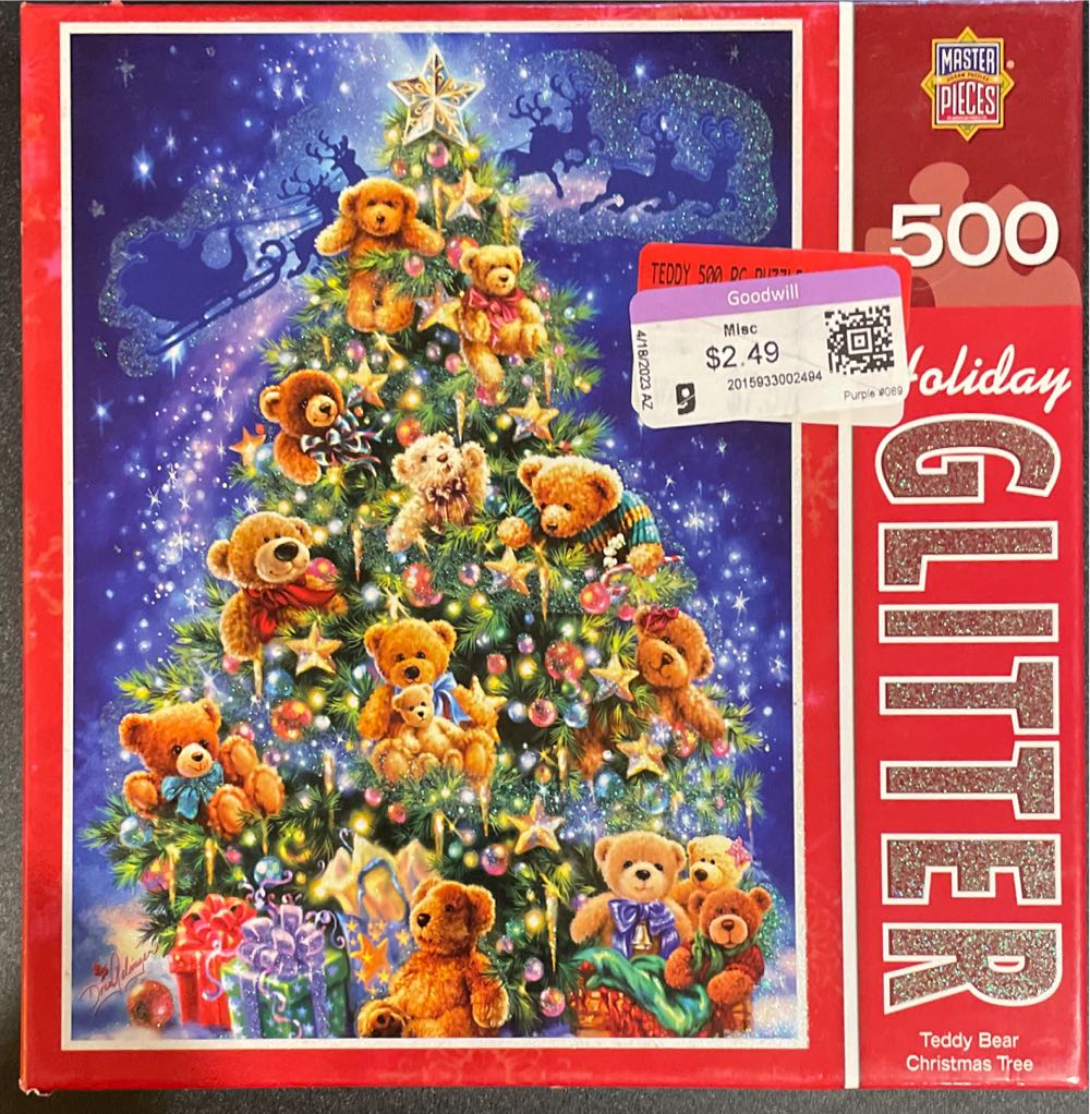 Teddy Bear Christmas Tree - Masterpieces Puzzle Co puzzle collectible [Barcode 705988312151] - Main Image 2