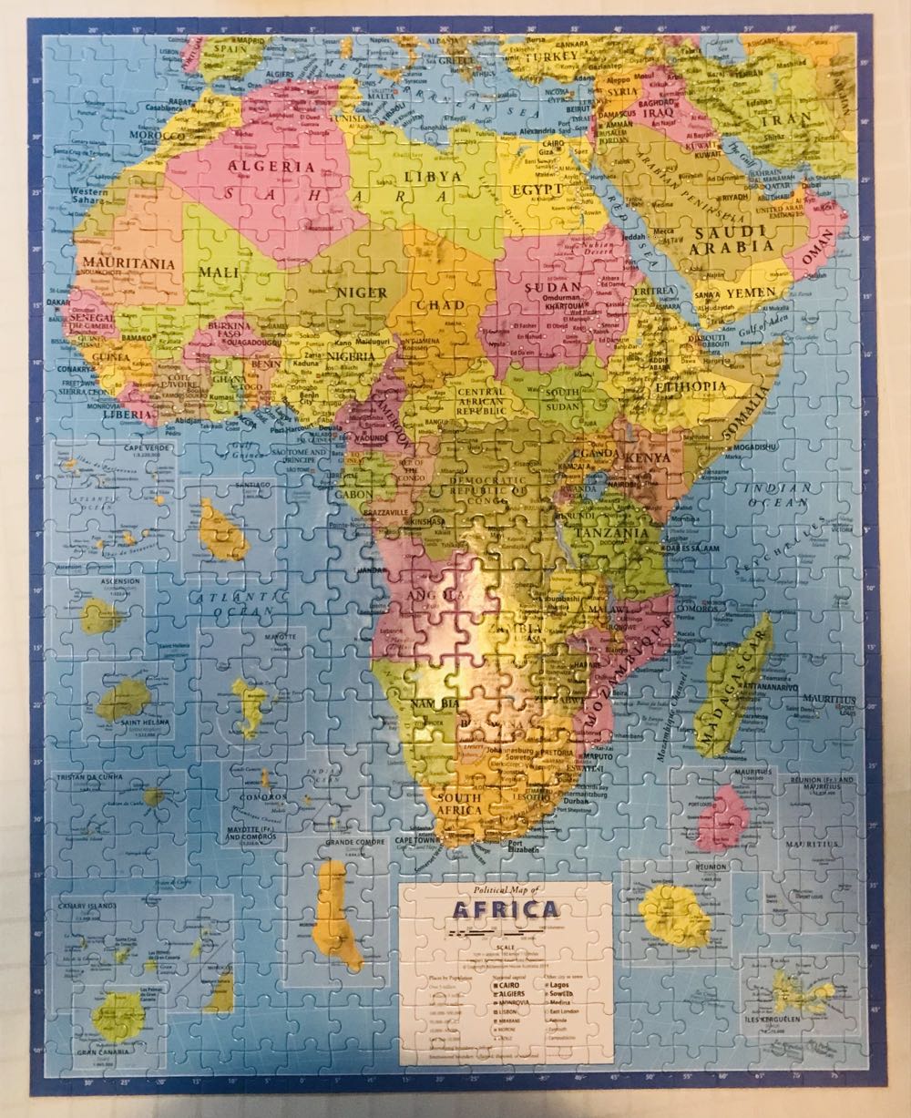 Map Of Africa - Hinkler puzzle collectible [Barcode 9317819906227] - Main Image 2