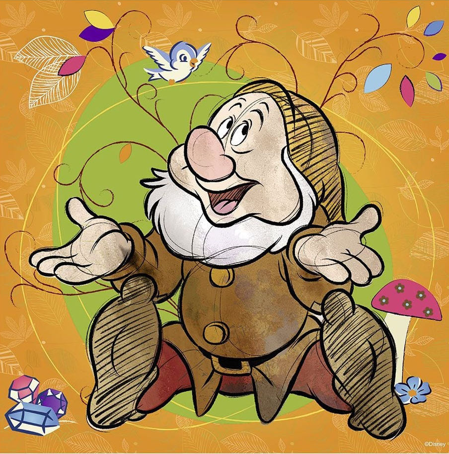 Disney Dwarves: Sneezy (SOLD) - Ravensburger puzzle collectible [Barcode 4005556152414] - Main Image 2