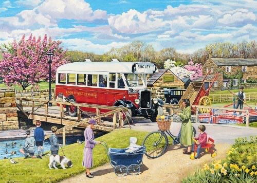 The Old Swing Bridge - Ravensburger puzzle collectible [Barcode 4005556190430] - Main Image 2