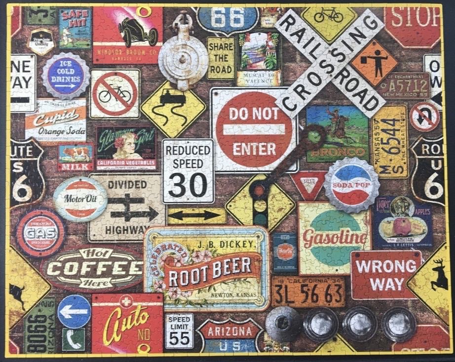 Road Trip USA-selling  - White Mountain puzzle collectible [Barcode 724819263608] - Main Image 3