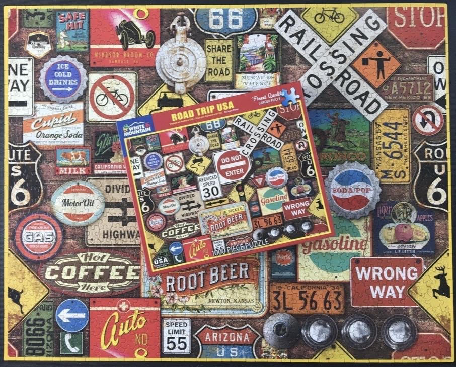 Road Trip USA-selling  - White Mountain puzzle collectible [Barcode 724819263608] - Main Image 4