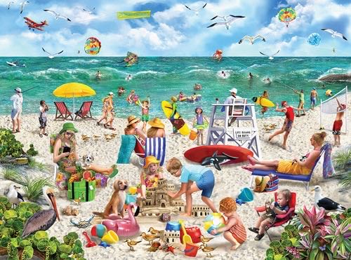 Beach Day - White Mountain Puzzles puzzle collectible - Main Image 2