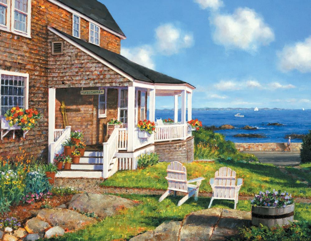 Seaside Cottage - White Mountain Puzzles puzzle collectible - Main Image 2