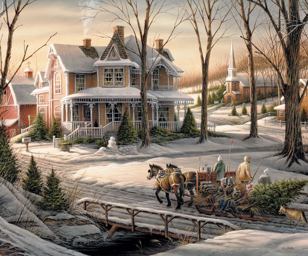 Terry Redlin-Homeward Bound - White Mountain Puzzles puzzle collectible - Main Image 2