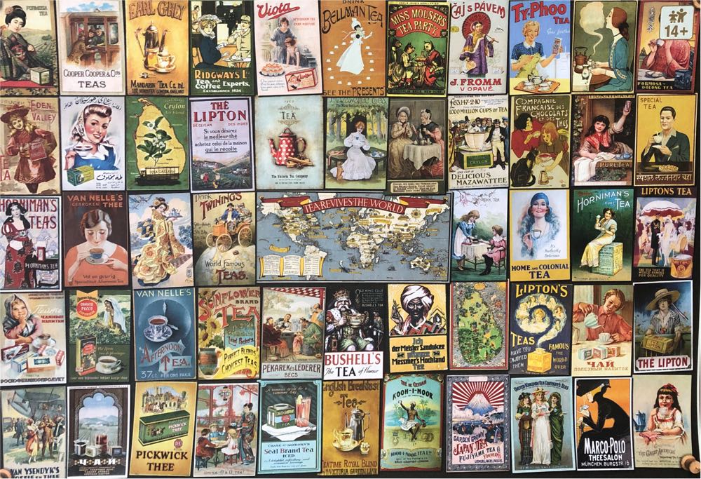 Vintage Teas Posters🟦 - D-TOYS puzzle collectible [Barcode 5947502874362] - Main Image 2