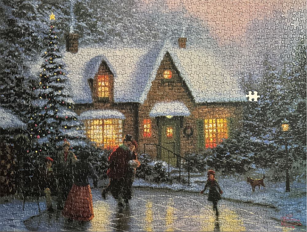 Skater’s Pond  - Ceaco puzzle collectible [Barcode 021081033107] - Main Image 2