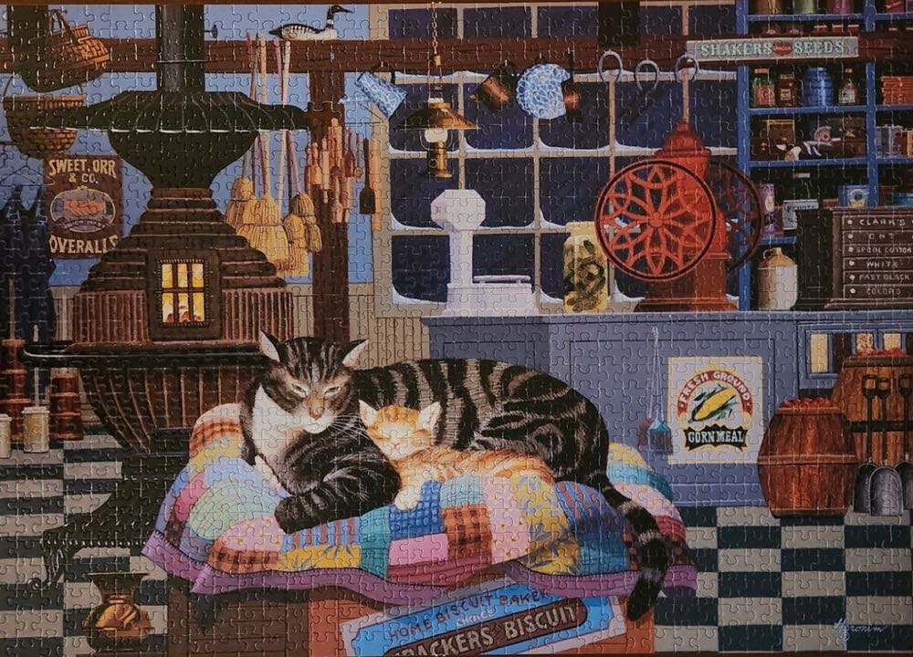 The Weather Outside Is Frightful - Hometown Collection puzzle collectible [Barcode 072348092009] - Main Image 3