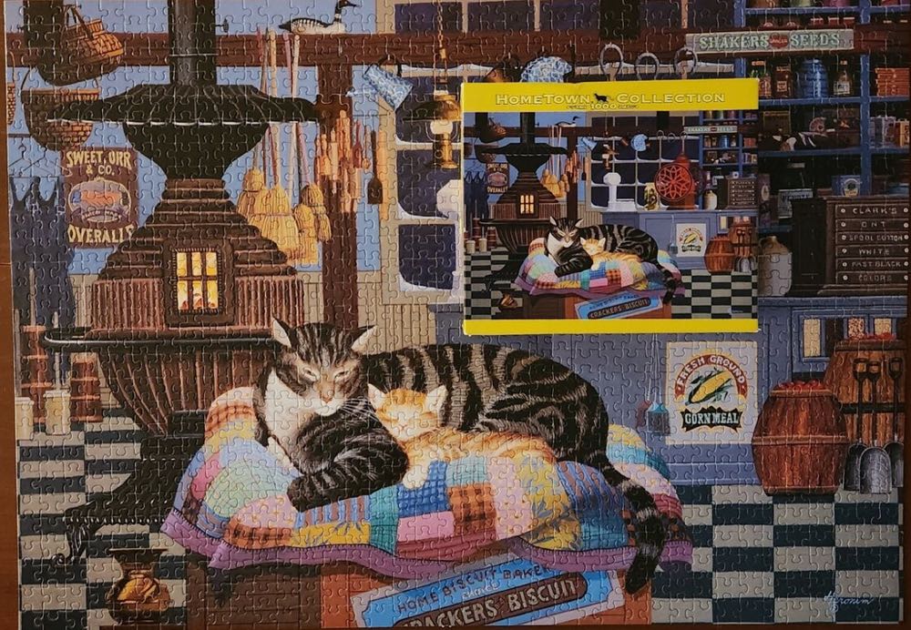 The Weather Outside Is Frightful - Hometown Collection puzzle collectible [Barcode 072348092009] - Main Image 4