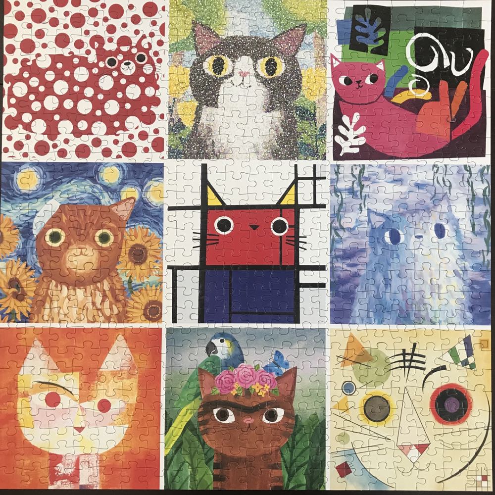 Artsy Cats - Mudpuppy puzzle collectible [Barcode 9780735361072] - Main Image 3