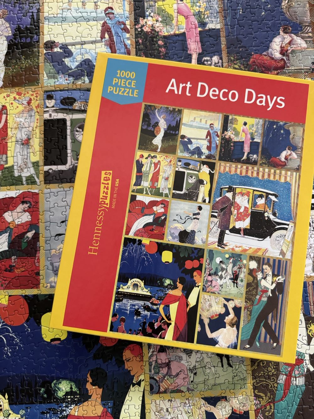 Art Deco Days - Hennessy Puzzles puzzle collectible [Barcode 706259400034] - Main Image 2