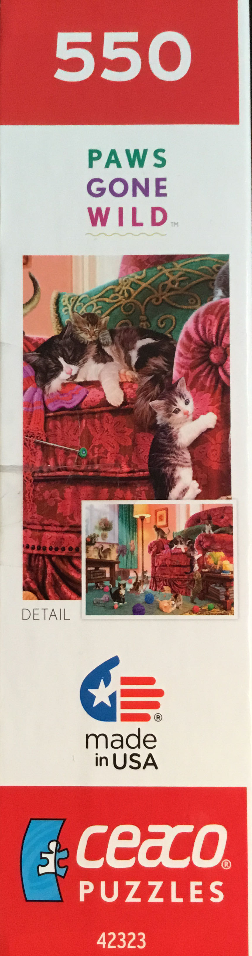 Naughty Kittens - Ceaco puzzle collectible [Barcode 021081230056] - Main Image 3