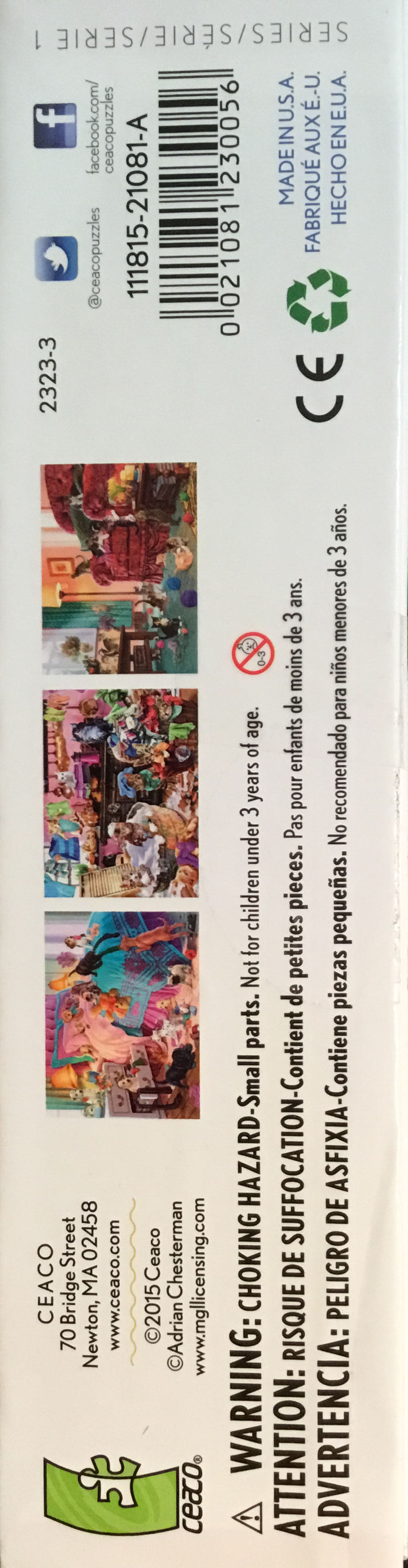 Naughty Kittens - Ceaco puzzle collectible [Barcode 021081230056] - Main Image 4