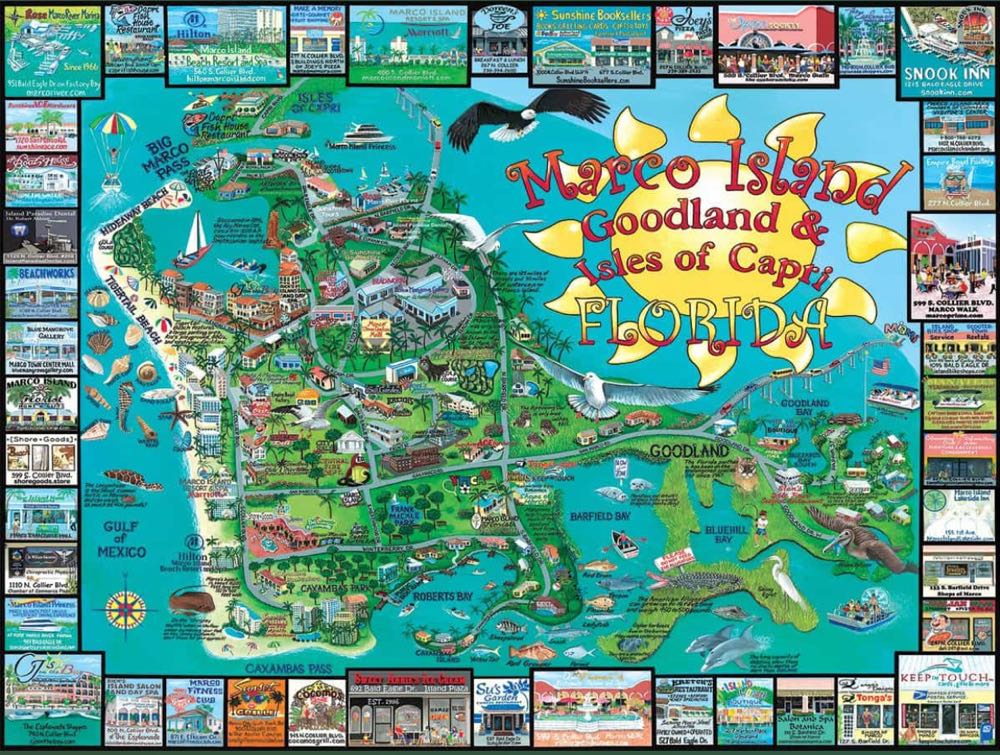 Marcos Island - White Mountain Puzzles puzzle collectible [Barcode 724819253029] - Main Image 2