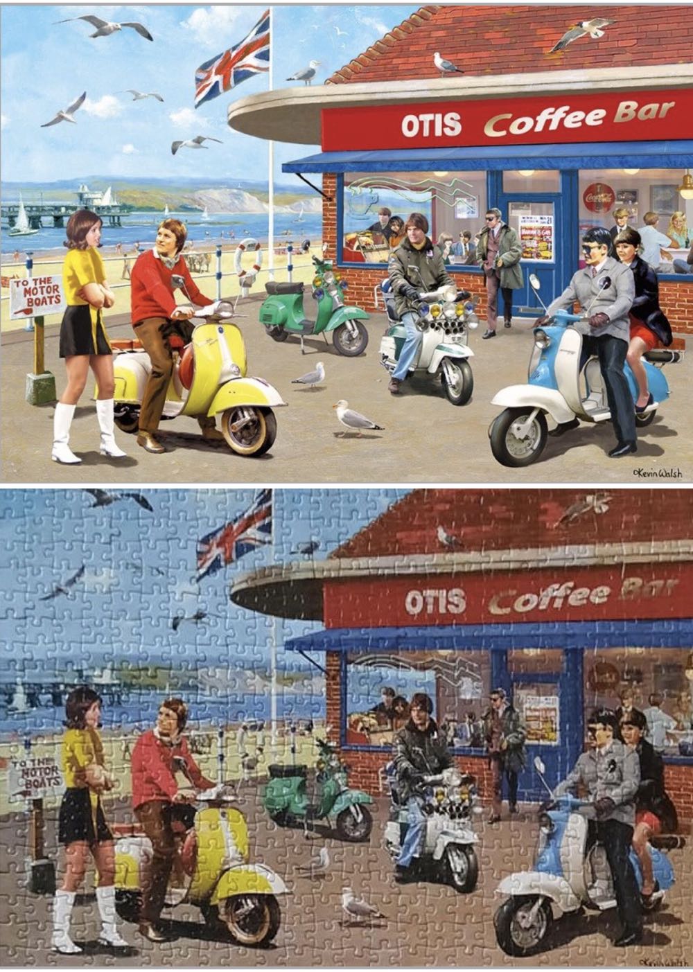 Mods & Rockers - Gibsons puzzle collectible [Barcode 5012269050363] - Main Image 2