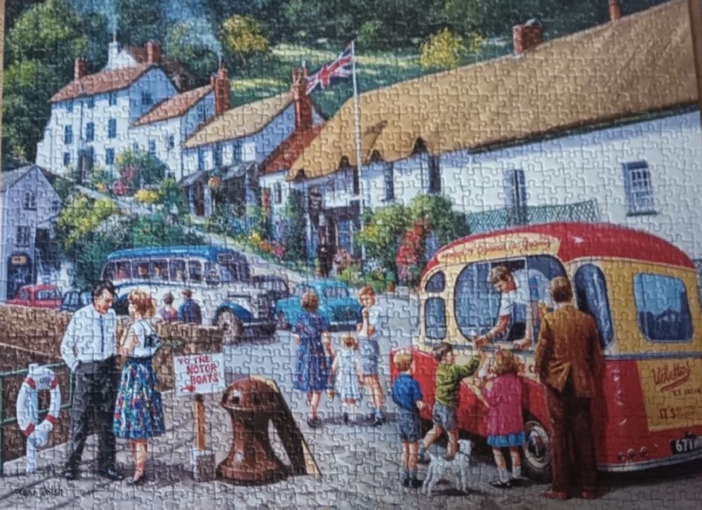 Happy Days, Lynmouth - Ravensburger puzzle collectible [Barcode 4005556157358] - Main Image 3