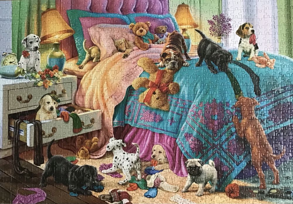 Naughty Puppies - Castorland puzzle collectible [Barcode 5904438104475] - Main Image 2