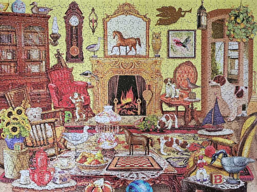 Puppies Come To Tea- STEPHANIE  - KI Puzzles puzzle collectible [Barcode 704812494209] - Main Image 2