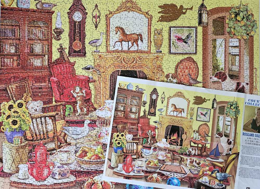 Puppies Come To Tea- STEPHANIE  - KI Puzzles puzzle collectible [Barcode 704812494209] - Main Image 3