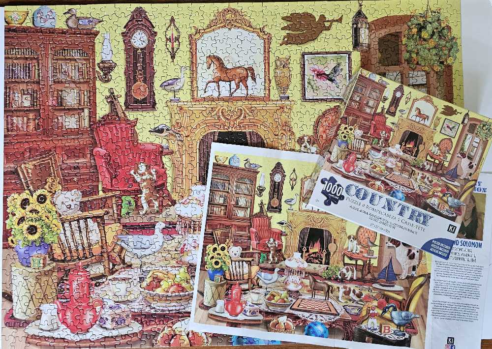 Puppies Come To Tea- STEPHANIE  - KI Puzzles puzzle collectible [Barcode 704812494209] - Main Image 4